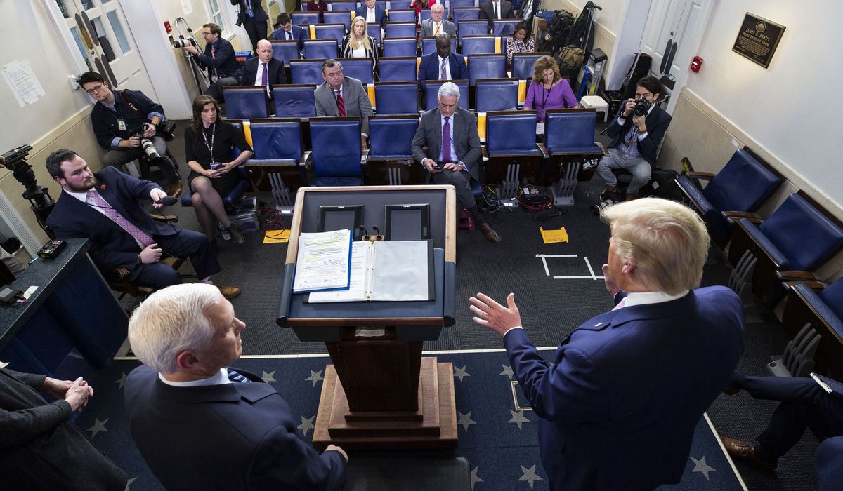 One America News Network loses seat at Trump coronavirus briefings 1 One America News Network loses seat at Trump coronavirus briefings 1