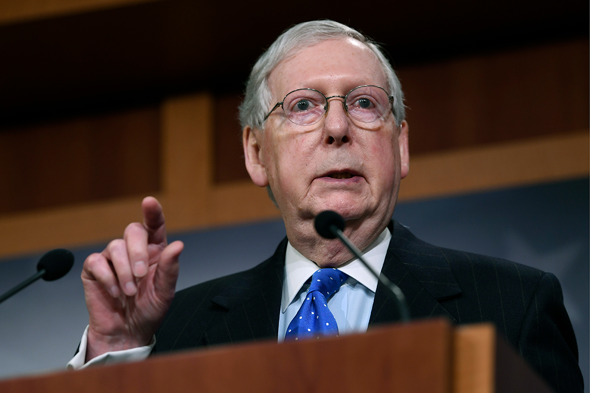 Democrats say McConnell's latest coronavirus offer is
'wrong' 1