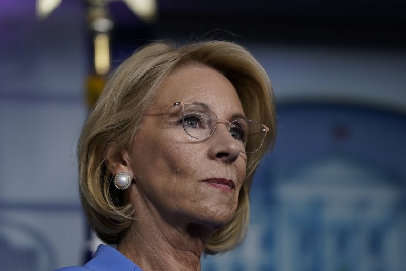 Democrats Condemn Betsy DeVos Over 'Downright Cruel'
Decision to Bar DACA Students From Getting Coronavirus
Relief 1