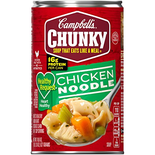 Campbell's Chunky Healthy Request Soup, Chicken Noodle, 18.6 Ounce (Pack of 12)