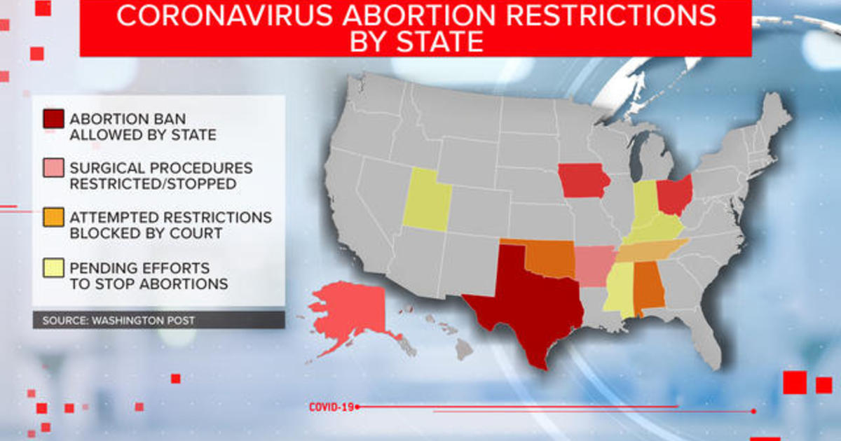 Latest on states' efforts to ban abortion amid coronavirus
crisis 1