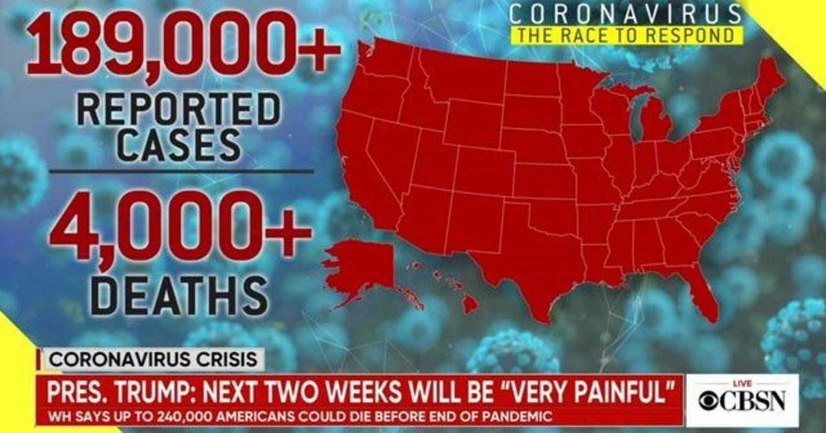 White House warns 100,000 to 240,000 Americans could die in coronavirus pandemic 1