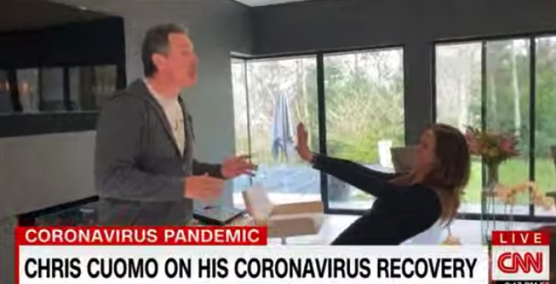 Chris Cuomo Emerges from His Basement to Greet His Family
Amid Coronavirus Recovery 1
