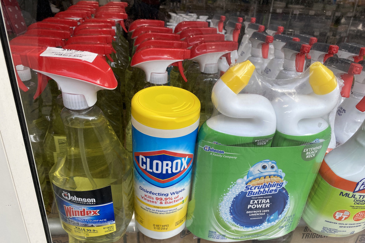 Poison control inundated with calls about cleaning
products since coronavirus pandemic 1