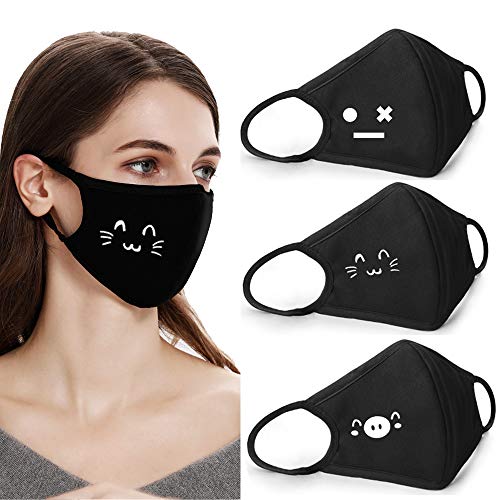 Coolha Cotton Dustproof Mouth Face Mask - Pattern Name: W2