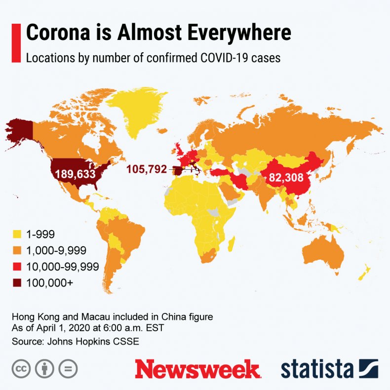 WHO Director Says World Will Reach 1 Million Coronavirus Cases and 50,000 Deaths in the Next Few Days 1