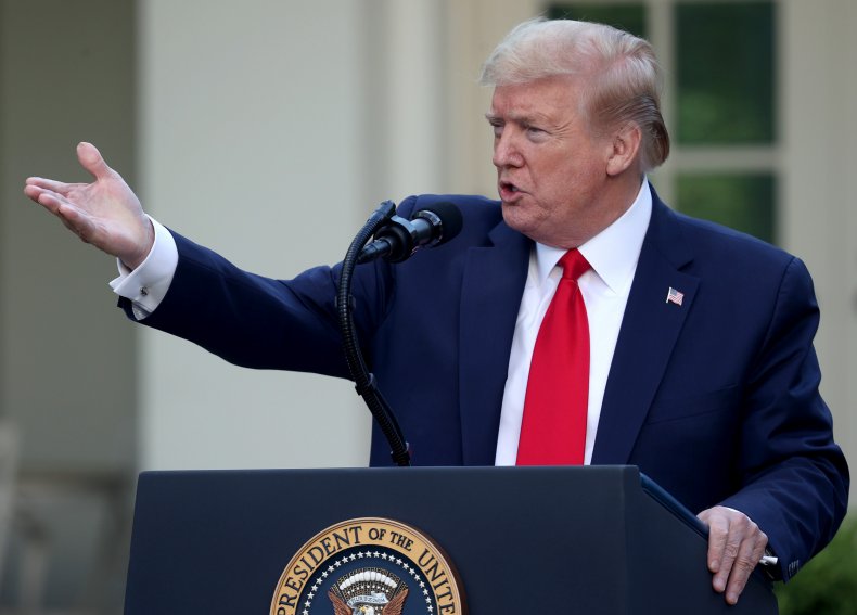 Trump's Coronavirus Response Approval Rating Drops 10 Points
In Poll—But It's Not Hindering His Reelection Campaign 1