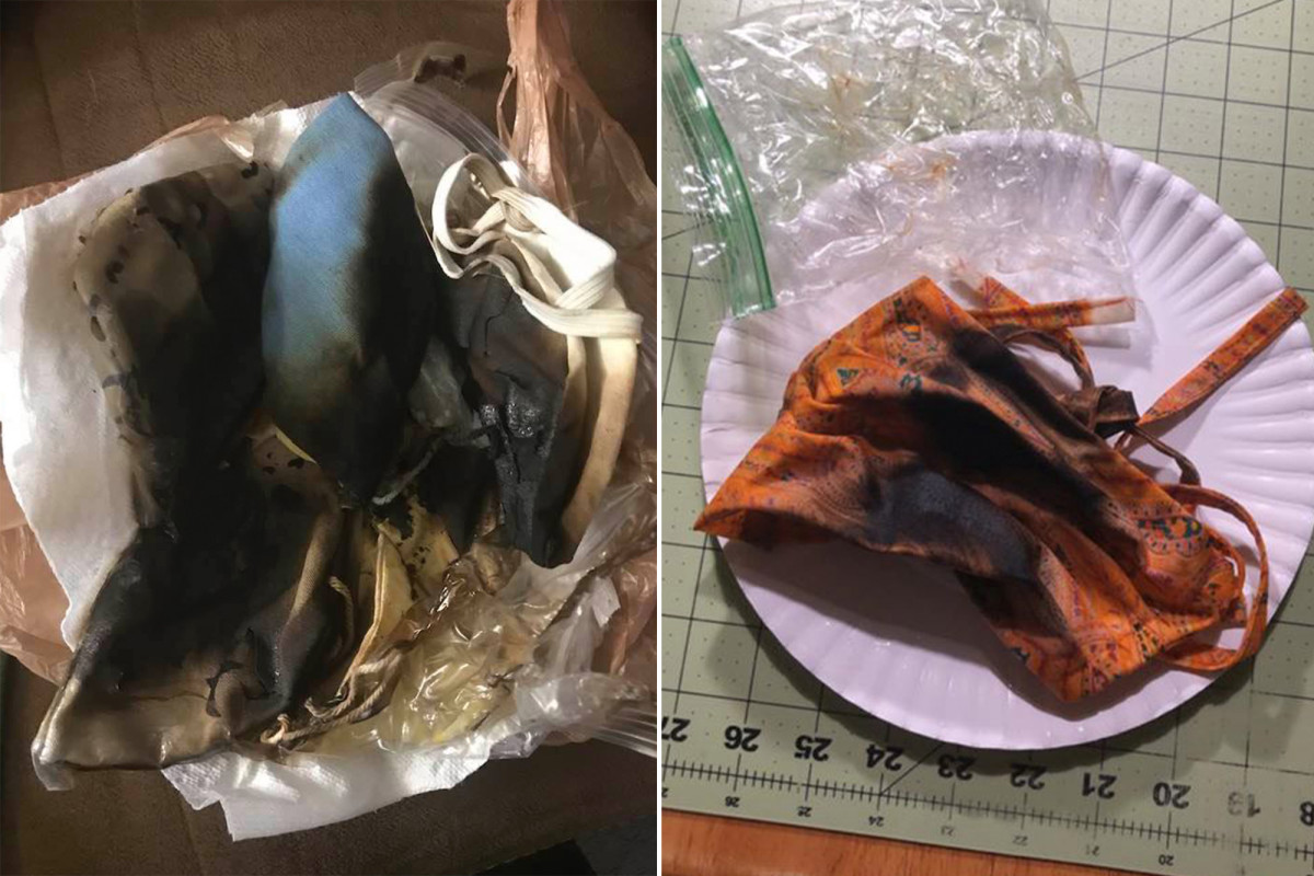 Firefighters warning people not to sterilize coronavirus
face masks in microwaves 1 Firefighters warning people not to sterilize coronavirus
face masks in microwaves 1