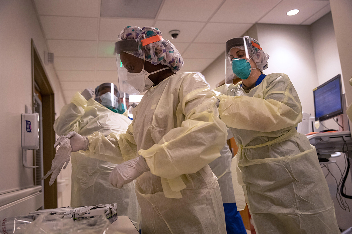 White House-favored model raises coronavirus death estimate
to more than 74,000 1