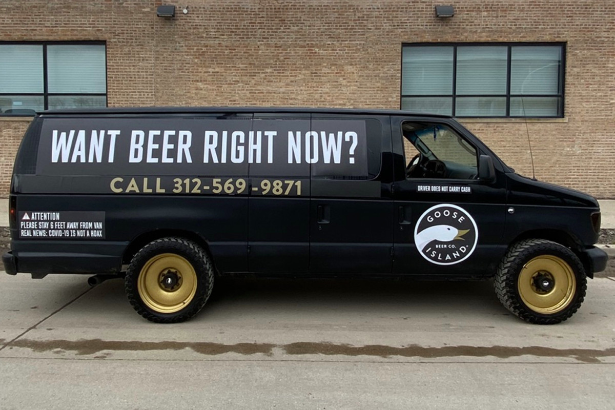 Chicago brewery uses ice cream truck-inspired van to sell
beer amid coronavirus 1