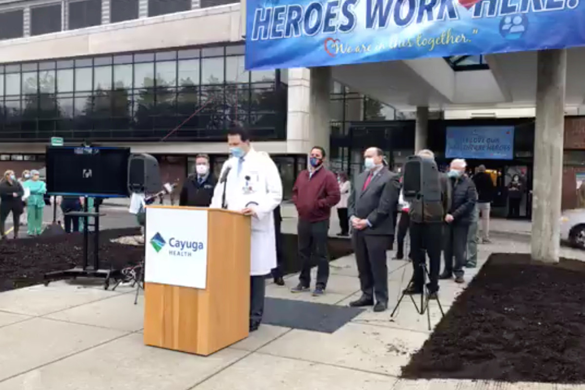 Ithaca hospital buses dozens of employees to NYC to fight coronavirus 1