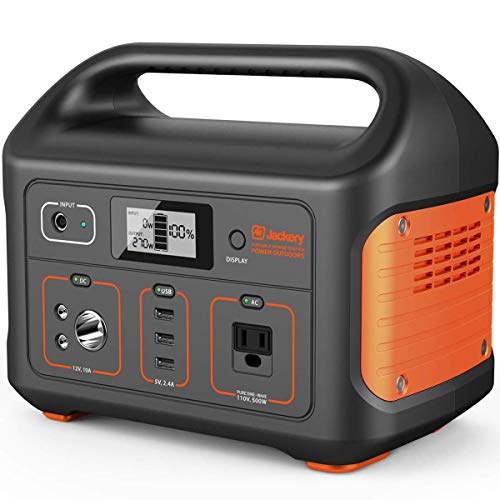 Jackery Portable Power Station Explorer 500, 518Wh Outdoor Solar Generator Mobile Lithium Battery Pack with 110V/500W AC Outlet (Solar Panel Optional) for Road Trip Camping, Outdoor Adventure