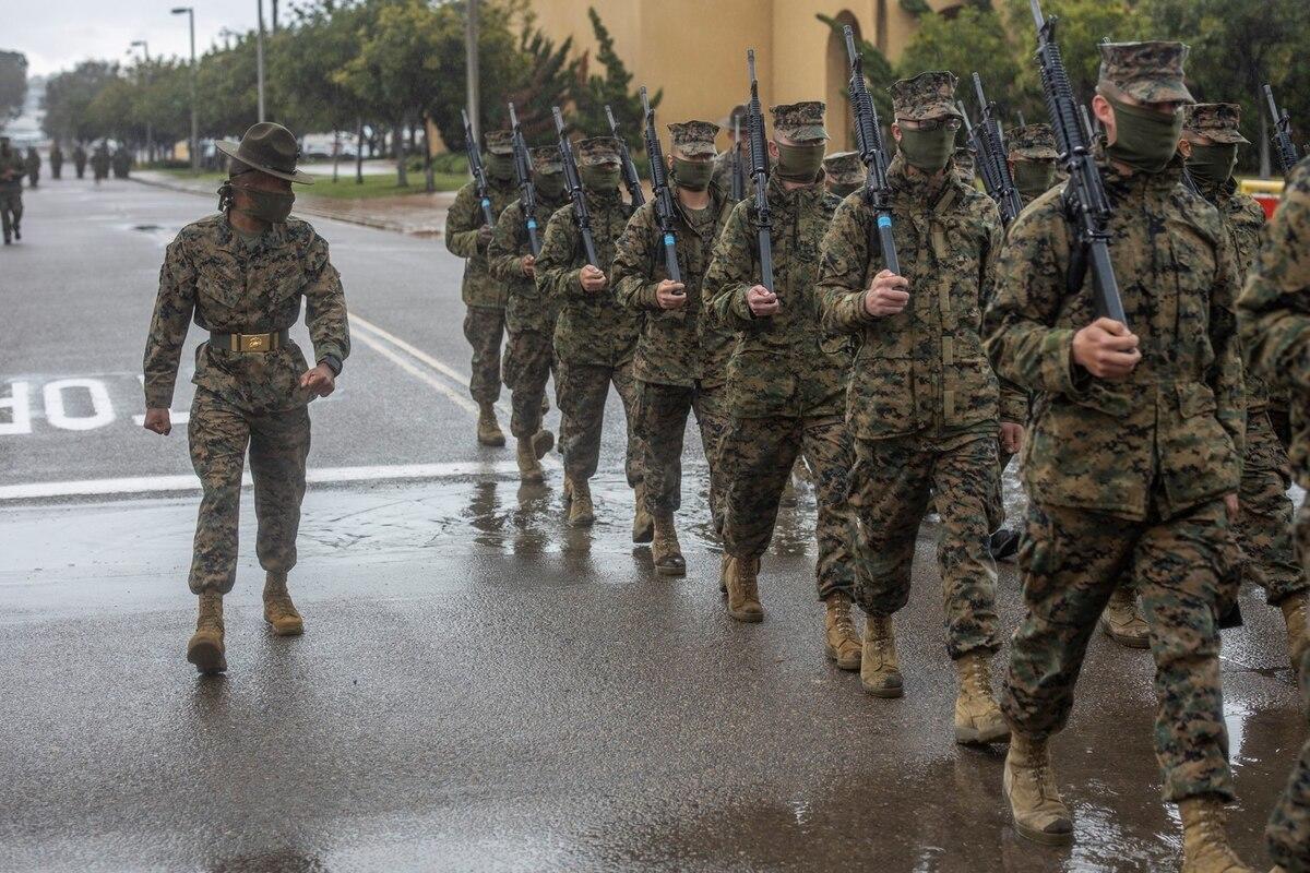 COVID-19 Rips Through Marine Boot Camp, Dozens Of
New Infections 1