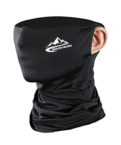 Neck Gaiter Face Mask Shield - Black