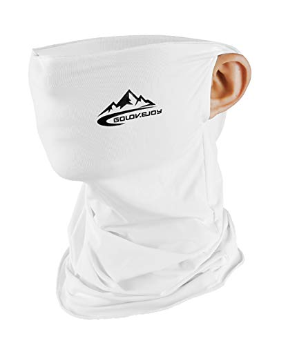 Neck Gaiter Face Mask Shield - White