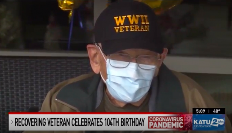 104-Year-Old WWII Vet Recovers From Coronavirus in Time to Celebrate His Birthday 1