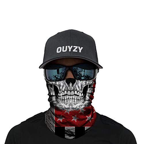OUYZY Face Scarf Cover Mask - Sun Dust Bandanas for Fishing Motorcycling Running