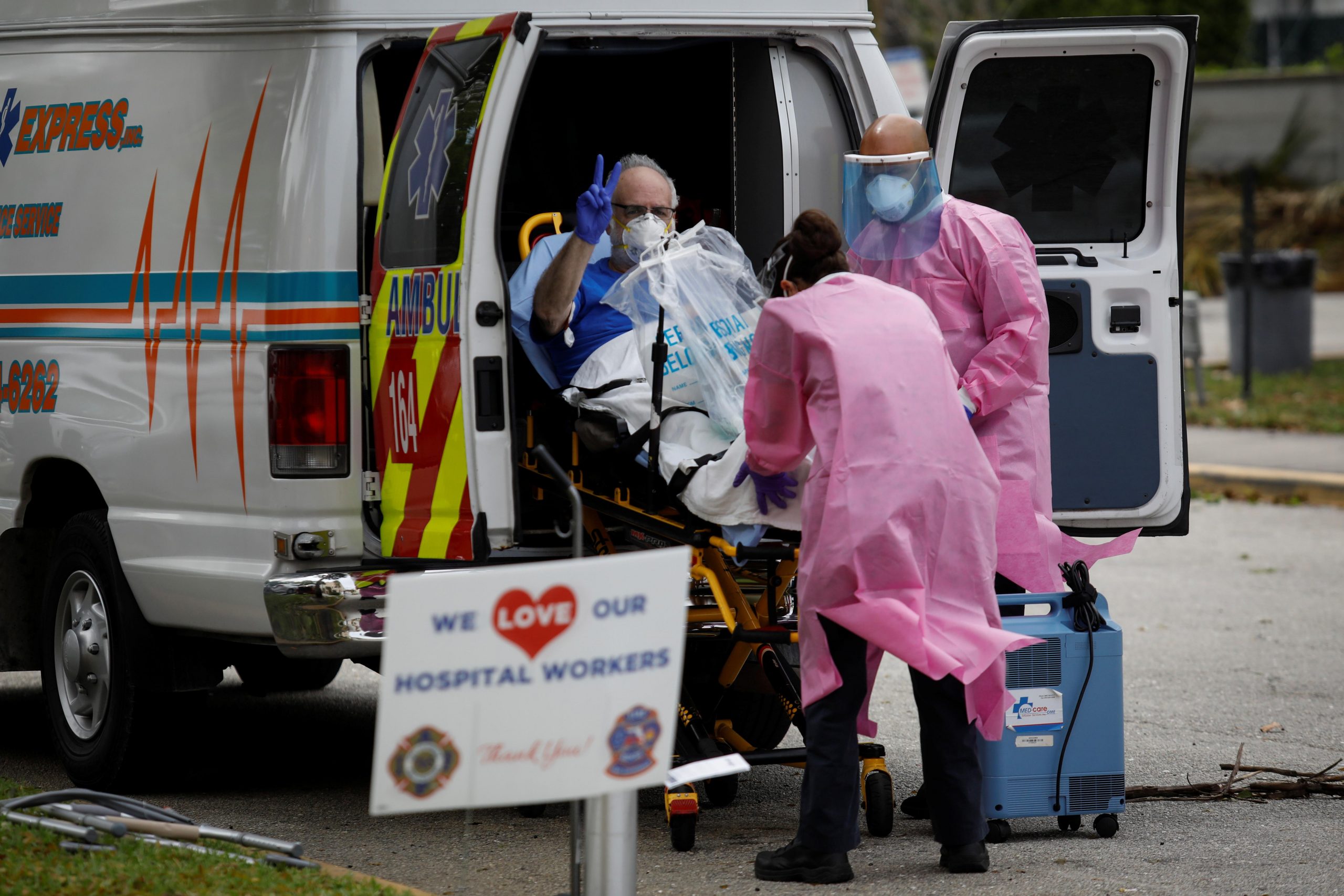Florida moves to ease coronavirus lockdown as promising
treatment emerges 1
