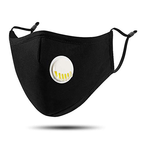 Reusable Dustproof M-as-k with Exhalation Valve,Air Purifying M as k, Dust M as k PM2.5 Windproof Foggy Haze Pollution Respirator (Style-03)