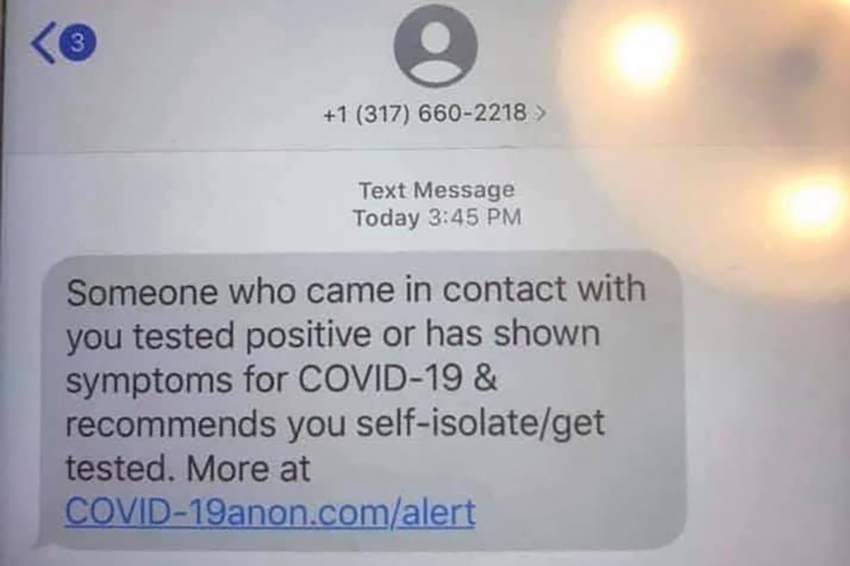 Maine police warn against scam coronavirus text
messages 1