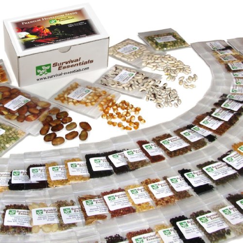 Survival Essentials Premium Heirloom Seed Bank 14
