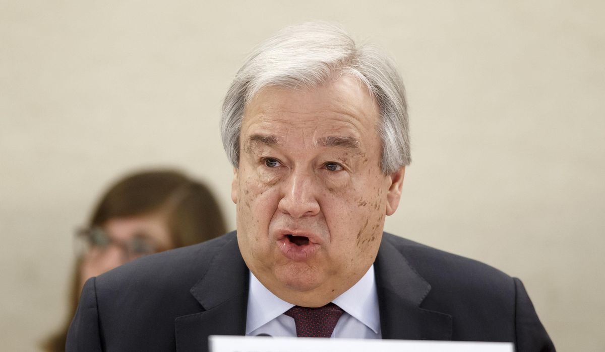 U.N. chief pushes back on Trump, says coronavirus pandemic
is 'not that time' to withdraw WHO funds 1 U.N. chief pushes back on Trump, says coronavirus pandemic
is 'not that time' to withdraw WHO funds 1