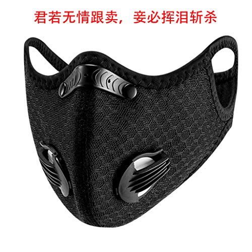 Unine 5 Layers Filters Face Breathing PM2.5 Filter, Reusable Cotton Breathable Safety Air Fog Respirator,Protection Filters from Dust for Women Man,Indoor Outdoor Sports Activities Use (A)