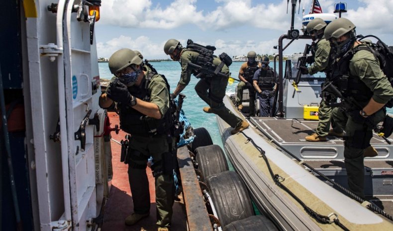 Venezuela and Cuba Argue U.S. Military Operation in
Caribbean Is Attempt to Intimidate, Distract from Coronavirus
Crisis 1