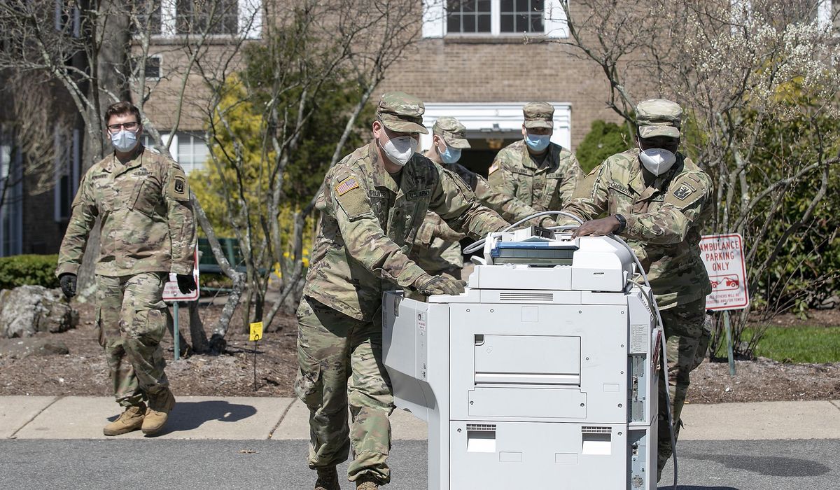 Military medical crews begin caring for coronavirus
patients 1