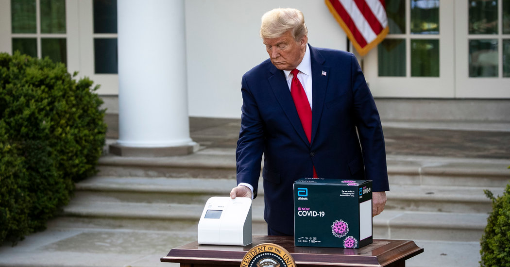 Coronavirus Testing Used by the White House Could Miss
Infections 1