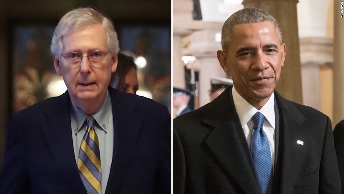 Mitch McConnell: Obama 'should have kept his mouth shut'
instead of criticizing US coronavirus response 1