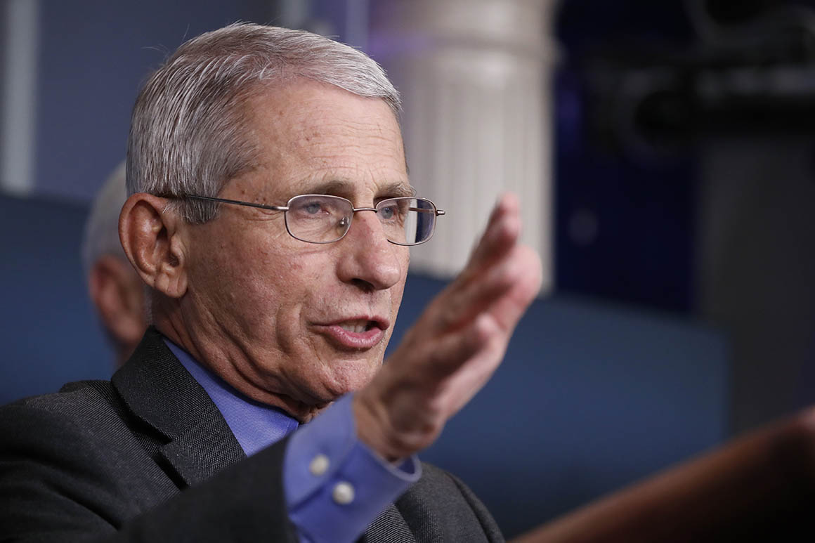 Fauci: Hydroxychloroquine not effective against
coronavirus 1