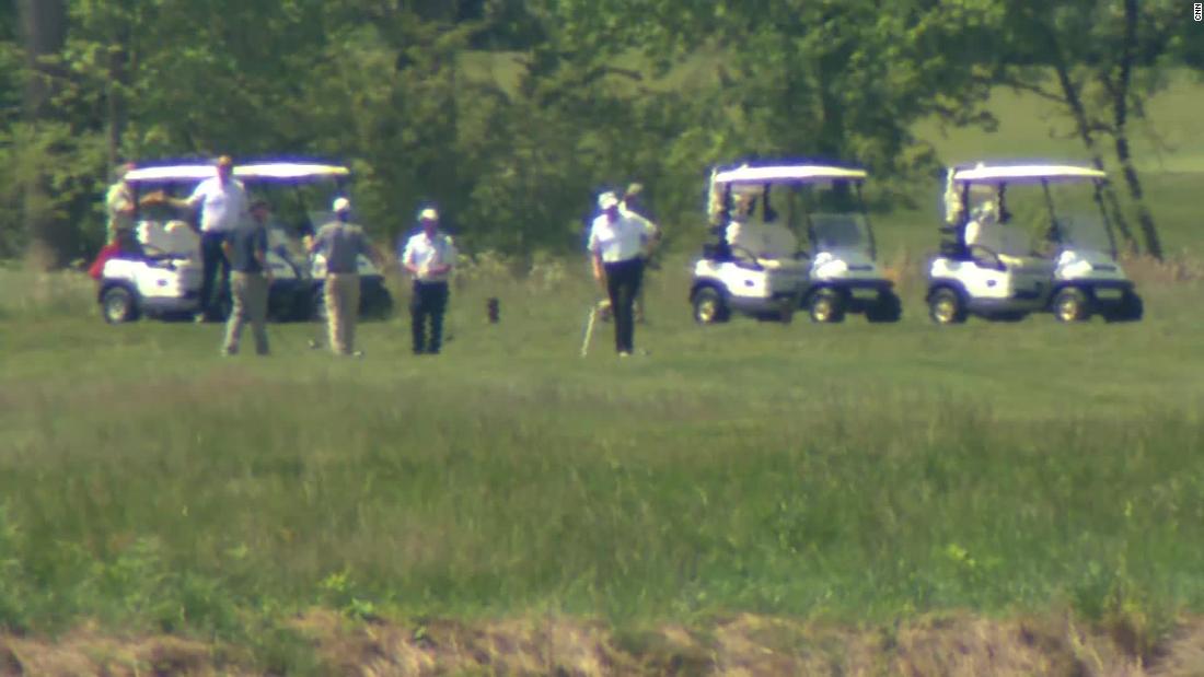 Trump is golfing at his Virginia club amid the coronavirus
pandemic 1