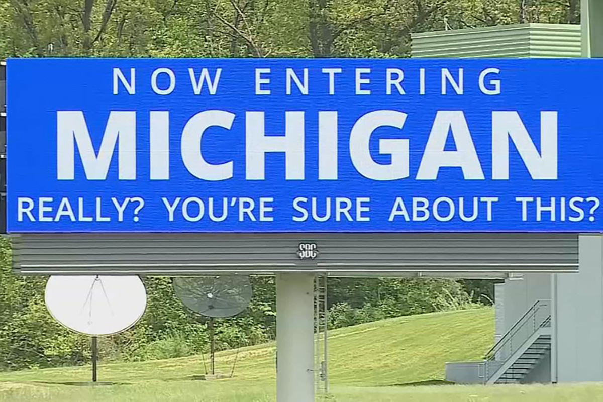 Michigan ‘welcome’ signs are anything but amid
coronavirus 1