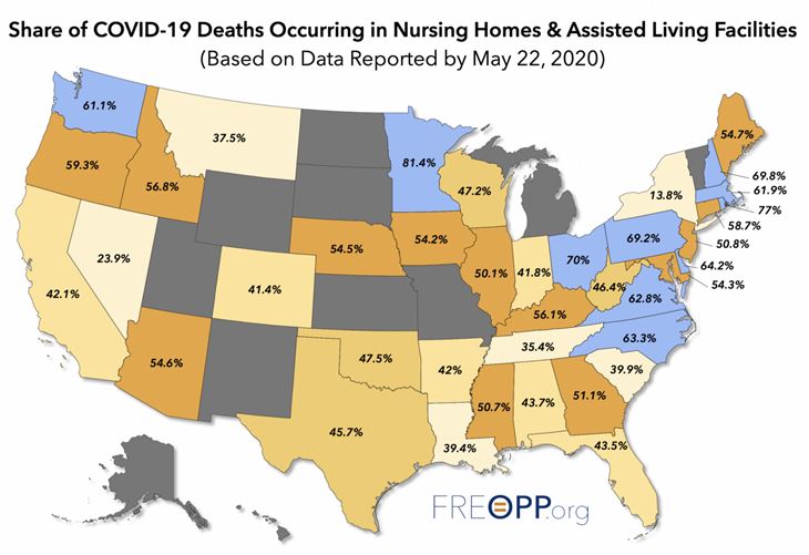 Nursing Home Residents 23 Times More Likely to Die of
COVID-19 1