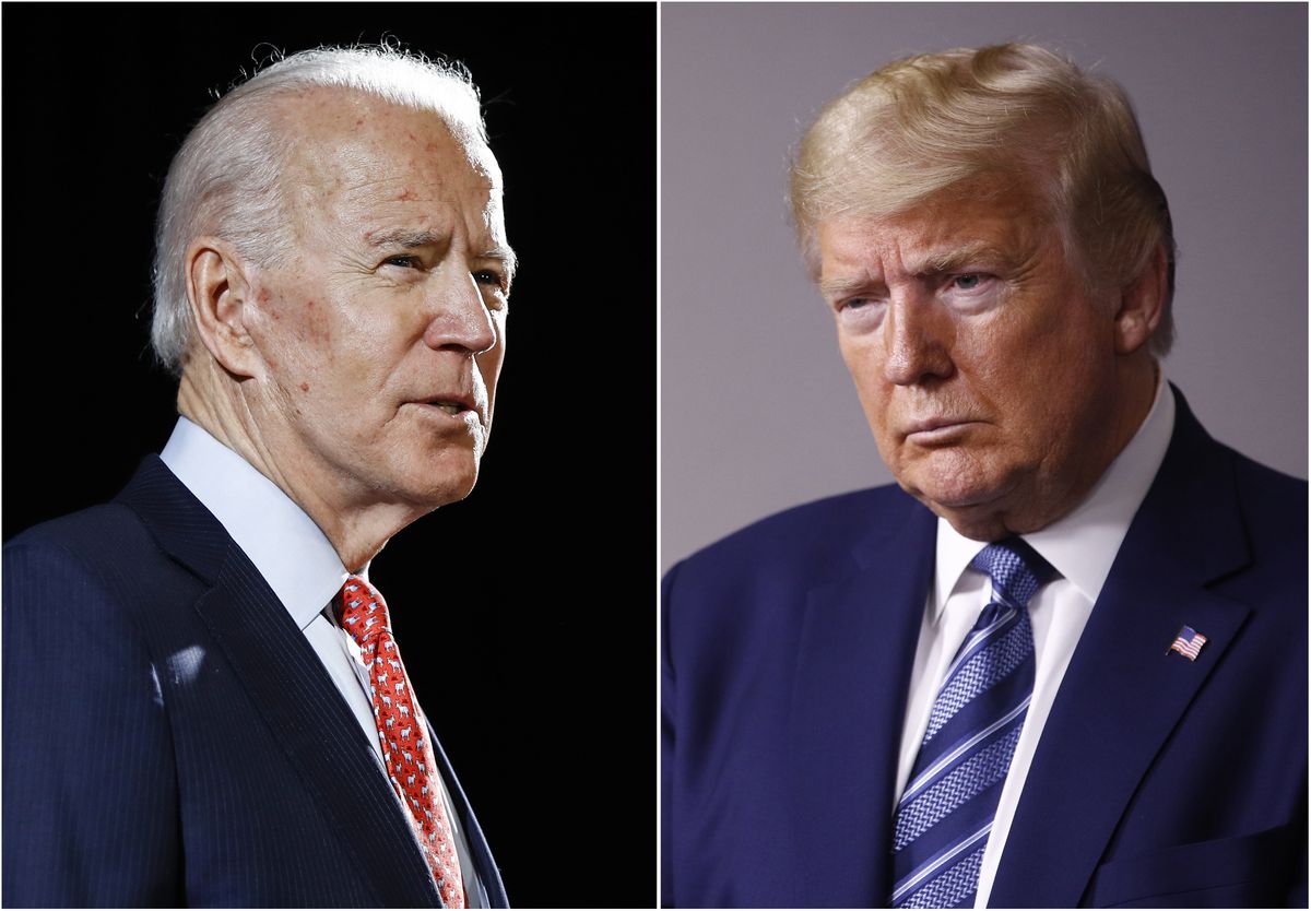 'He’s an absolute fool’: Biden blasts Trump for mocking face
mask usage as U.S. coronavirus death toll nears 100,000 1 'He’s an absolute fool’: Biden blasts Trump for mocking face
mask usage as U.S. coronavirus death toll nears 100,000 1