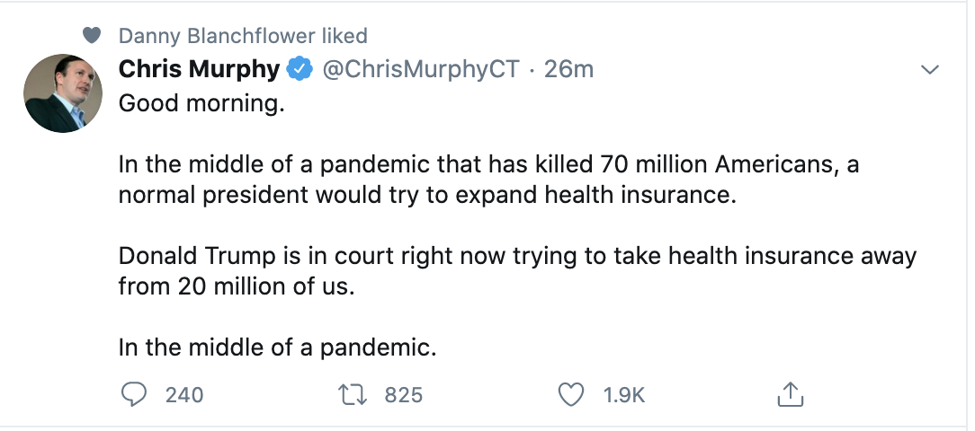 Connecticut Senator Claims COVID-19 Pandemic Has Killed "70
Million Americans" 1