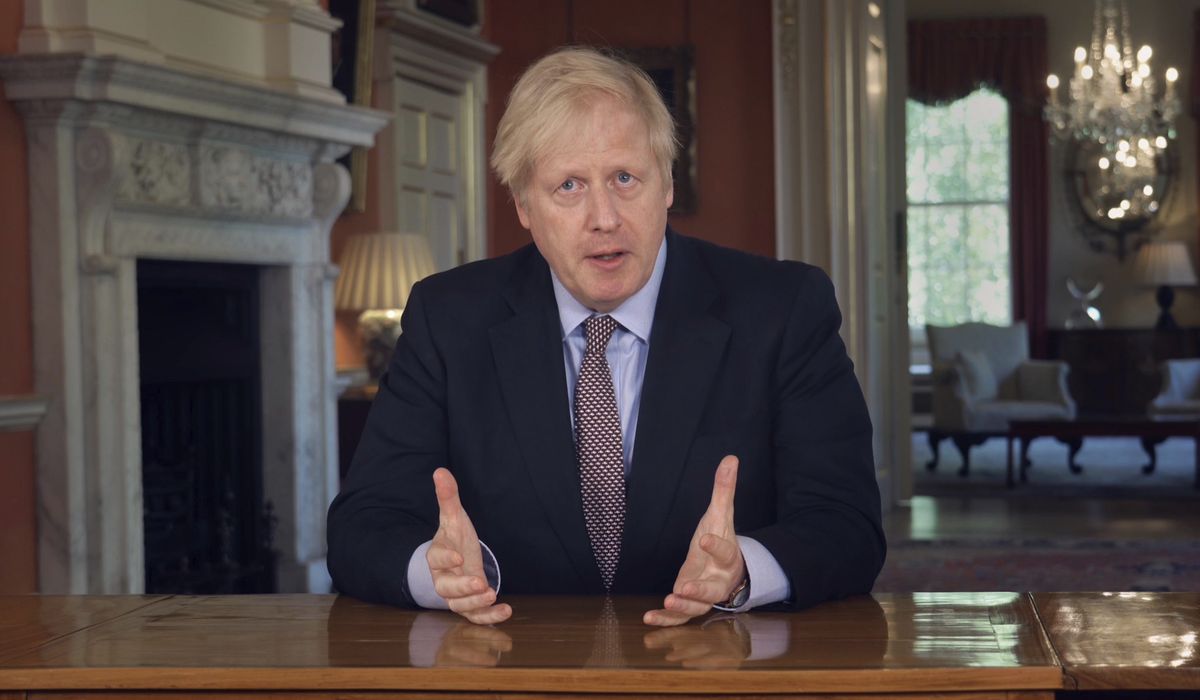 Boris Johnson announces plan to reopen Britain from
coronavirus shutdown 1