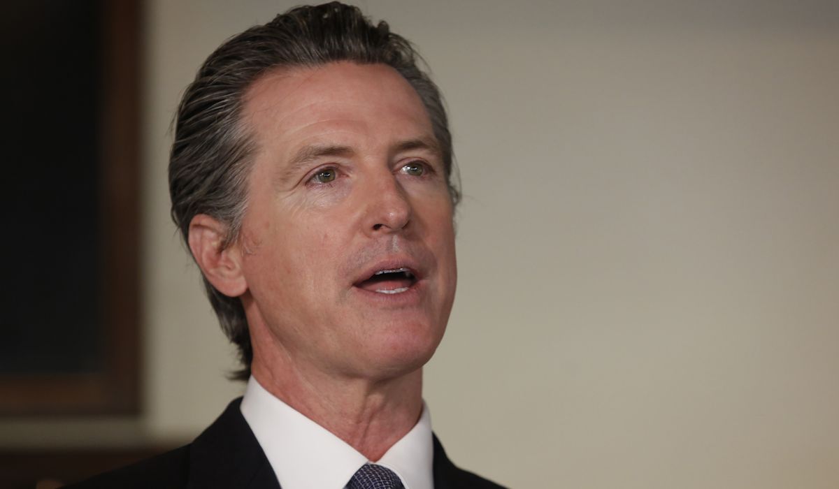 Gavin Newsom, California warned over coronavirus limits on
churches 1