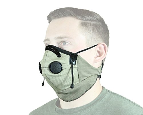 ATV TEK, Pro Series Rider Filtered Dust Mask - Tan/Black, 18"