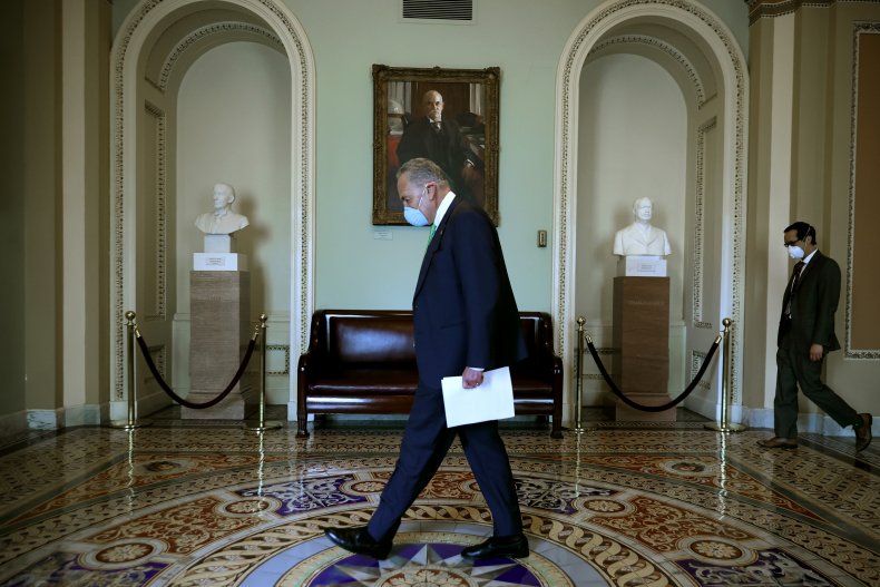 Chuck Schumer Says Trump's Rebuke of WHO, China Could Lead
Other Countries To Withhold Coronavirus Vaccine If Developed Before
U.S. 1