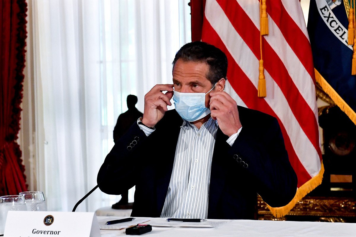 New York reports lowest daily coronavirus death toll in two
months, Cuomo says 1