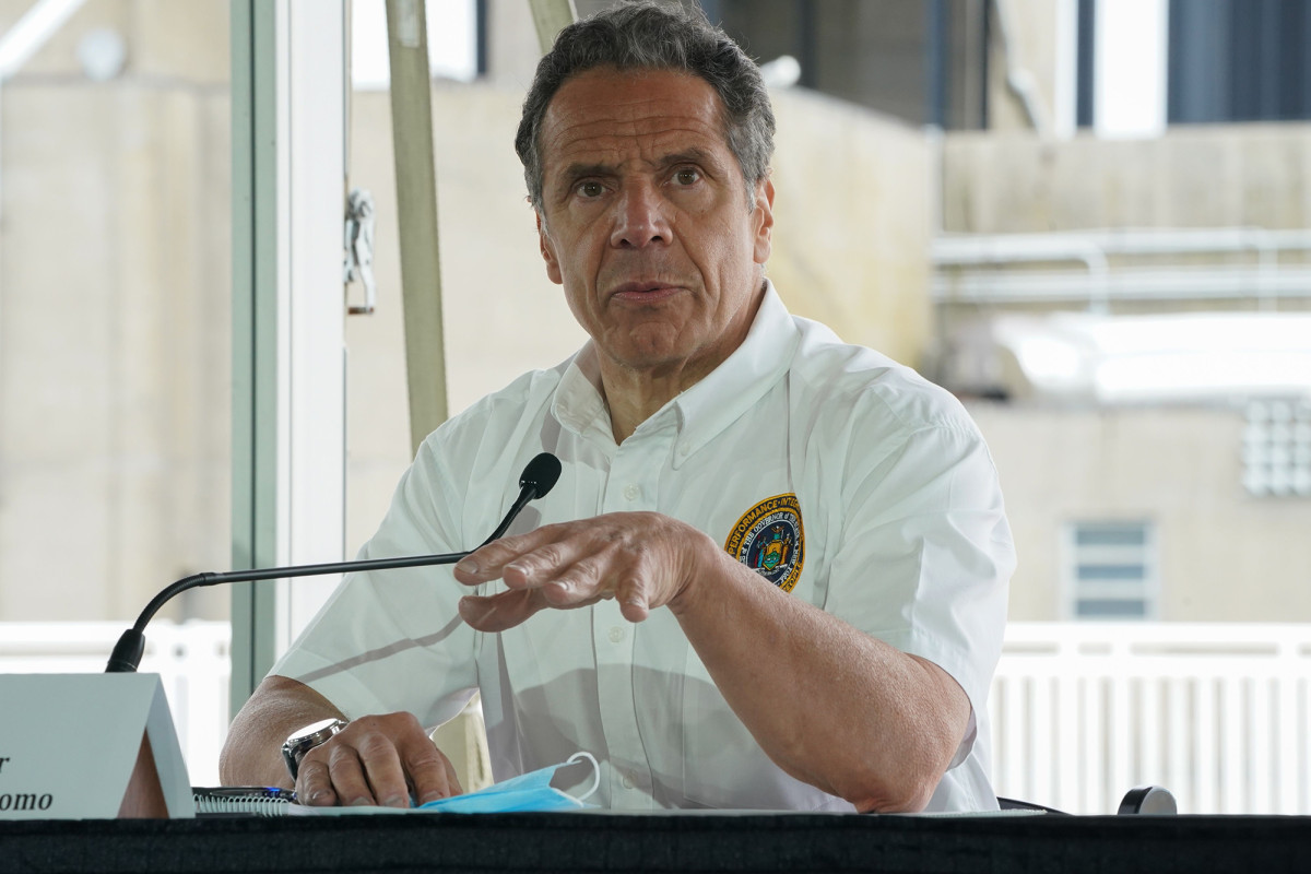 Gov. Cuomo says NY coronavirus hospitalizations, death toll
have increased 1