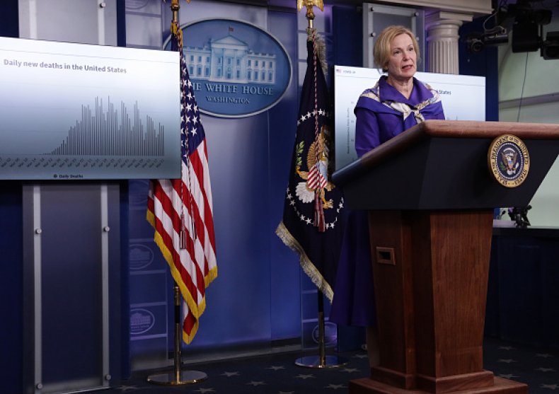 Dr. Birx Says States Seeing 'Dramatic Decline' In Percent of
Coronavirus Positive Cases As Reopening Gets Underway 1