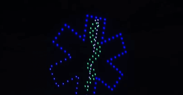 Drone Light Show Thanks Frontline Workers of Coronavirus
Pandemic 1