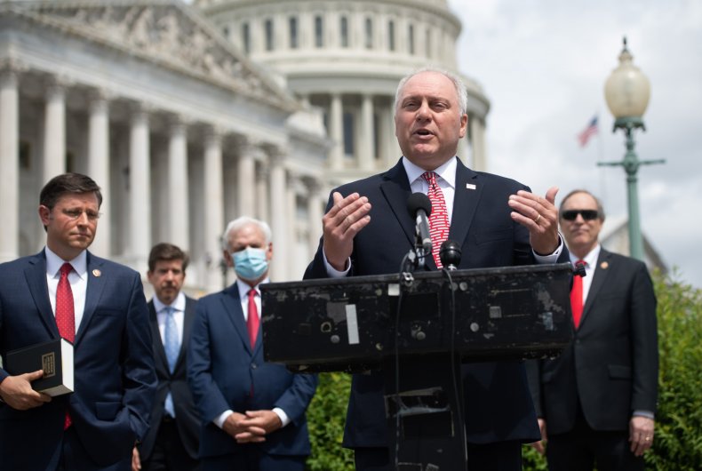 House Republicans Sue to Stop Historic Proxy Voting Plan
Designed to Reduce Lawmakers' Risk of Getting Coronavirus 1