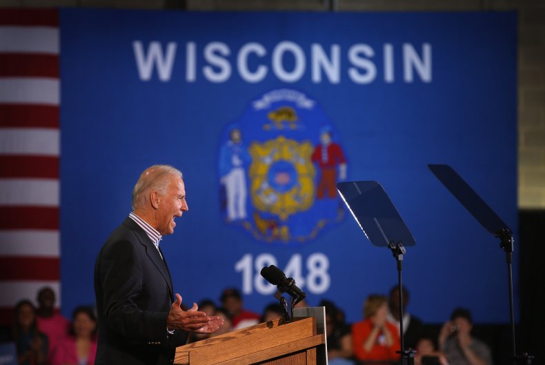 Joe Biden Holds Slim Lead Over Trump in Swing State of
Wisconsin, Where Battle Over Coronavirus Restrictions
Continues 1