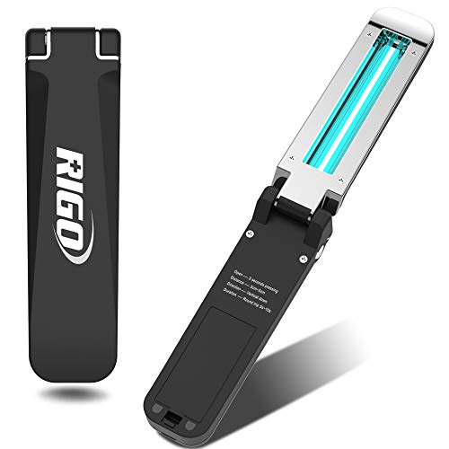 lesparty UV Light Sanitizer, Handheld Ultraviolet Disinfection Lamp, Portable Sterilizing Hand-held Wand for Home, Office, Travel