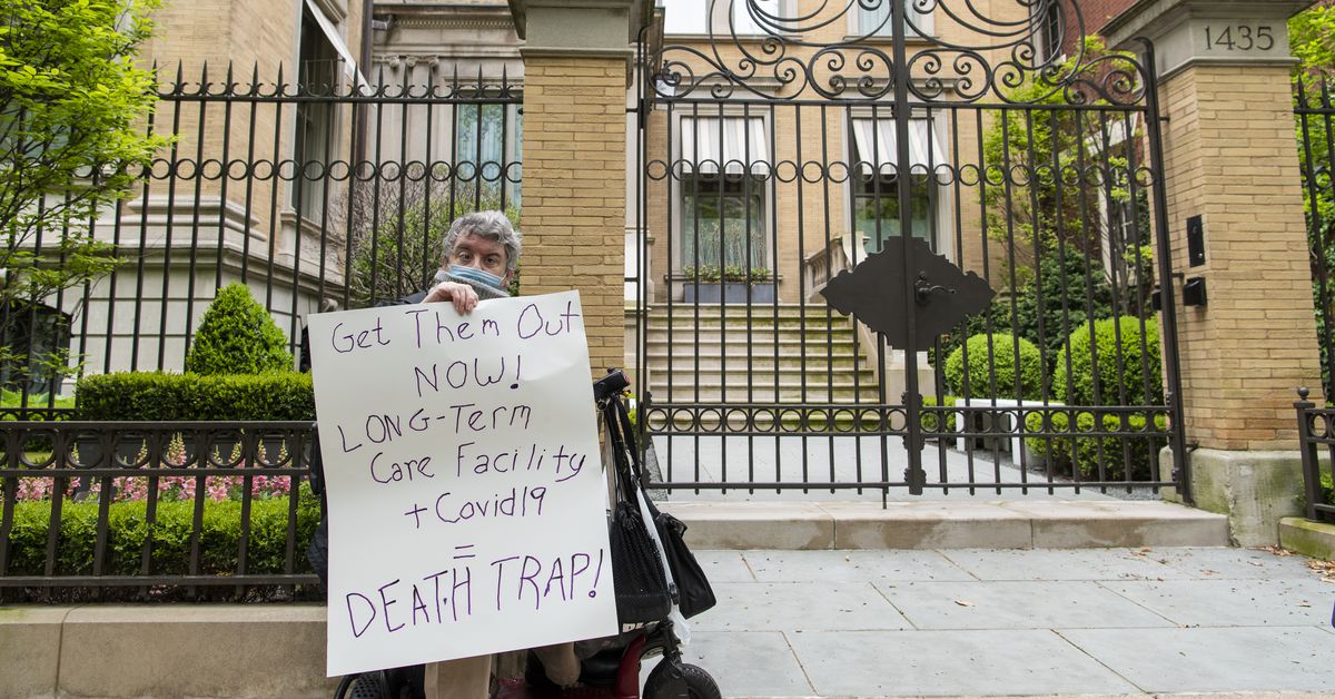 Nursing homes now account for half of all Illinois
coronavirus deaths; protesters gather at Pritzker’s house 1