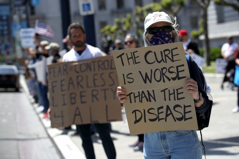 'Liberty Fest' Protesters Gather at California Capitol
Against State's Coronavirus Lockdown on Memorial Day
Weekend 1